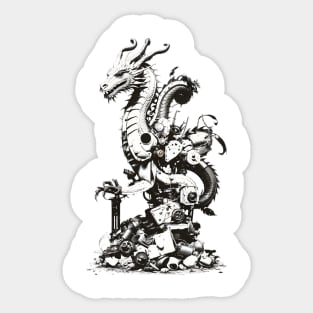 Industrial Dragon Design series 5 Sticker